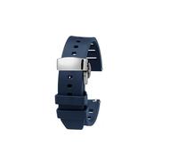 HASGTFM Ajuste adecuado for Huawei WATCH3/4Pro Ultimate Correa GT2/GT3 fluororubber correa de reloj accesorios de relojes de buceo for hombres(Blue silver buckle,22mm)