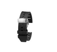 HASGTFM Ajuste adecuado for Huawei WATCH3/4Pro Ultimate Correa GT2/GT3 fluororubber correa de reloj accesorios de relojes de buceo for hombres(Black silver buckle,22mm)