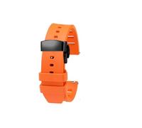 HASGTFM Ajuste adecuado for Huawei WATCH3/4Pro Ultimate Correa GT2/GT3 fluororubber correa de reloj accesorios de relojes de buceo for hombres(Orange black buckle,20mm)