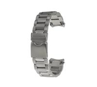 HASGTFM Ajuste de liberación rápida for Tissot T125 T125617A correa de reloj 22mm negro plata hombre acero inoxidable sólido hebilla plegable curvada correa de reloj(Steel)