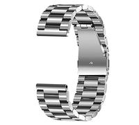 HASGTFM Ajuste De Reloj De Acero Inoxidable Fit For Samsung Fit For Reloj DW 16mm 18mm 20mm 22 Mm 24 Mm Hombres Mujeres Mujeres Reloj De Reloj Correa De Metal Pulsera De Pulsera De Plata(37 EU,16mm)
