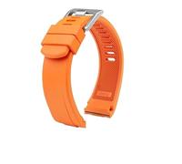 HASGTFM Ajuste Fit For Seiko Ajuste Fit For PROSPEX SSC813P1 SSC909P1 Correa De Reloj De Goma for Extremo Curvado Negro Azul Naranja Correa De Reloj De Silicona Impermeable Suave For Hombre(Orange-ste