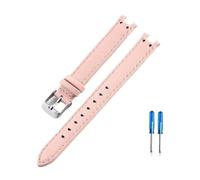 HASGTFM Ajuste for Anne Klein AK2156 AK2157 AK2618 12x6 14x8mm correa de reloj for interfaz cóncava respetuosa for la piel Premium(Pink-ST-K1,12x6mm)