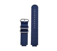 HASGTFM Ajuste for Casio Fit For G Shock correa de reloj GBA-800 GMA-B800 GA-800/810 GBD-800 GA110 GA-120 GA100 pulsera de reloj de nailon modificada for hombre 16mm(Blue Silver)