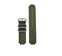 HASGTFM Ajuste for Casio Fit For G Shock correa de reloj GBA-800 GMA-B800 GA-800/810 GBD-800 GA110 GA-120 GA100 pulsera de reloj de nailon modificada for hombre 16mm(Army Green silver)
