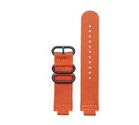 HASGTFM Ajuste for Casio Fit For G Shock correa de reloj GBA-800 GMA-B800 GA-800/810 GBD-800 GA110 GA-120 GA100 pulsera de reloj de nailon modificada for hombre 16mm(Orange black)