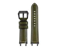 HASGTFM Ajuste for Casio Fit For G-SHOCK Correa MTG-B1000 MTG-G1000 accesorios de correa de reloj de cuero modificado de 24mm for hombre(Army green black)