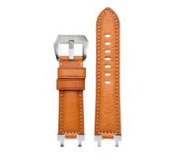 HASGTFM Ajuste for Casio Fit For G-SHOCK Correa MTG-B1000 MTG-G1000 accesorios de correa de reloj de cuero modificado de 24mm for hombre(Brown silver)