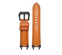 HASGTFM Ajuste for Casio Fit For G-Shock Correa MTG-B1000 MTG-G1000 Accesorios de Correa de Reloj de Cuero Modificado de 24mm for Hombre(Brown Black)