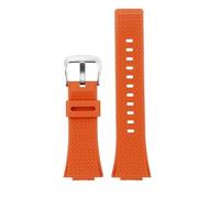 HASGTFM Ajuste for Casio Fit For G-SHOCK GA110 GM110 GM-110GB correa de reloj de silicona de acero pequeño Cannon franjas de diferente color rojo azul correa de reloj de resina naranja(Orange steel bu