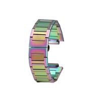 HASGTFM Ajuste for Casio GA-2100 GM2100 correa de reloj Fit For G-SHOCK granja roble modificado cadena de reloj de acero refinado correa de acero for hombres pulsera(Rainbow)