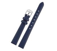 HASGTFM Ajuste for correa de reloj de cuero for diamantes de imitación Swarovski 5158517/5158972, correa de reloj de mujer de liberación rápida, pulsera de 12, 14mm, 16mm y 18mm(Blue-silver,20mm)