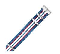 HASGTFM Ajuste for Daniel Ajuste for Wellington Ajuste for Tissot Ajuste for Rolex Water Ghost Ajuste for Citizen Ajuste for Seiko Correa de reloj de nailon elástico 18 20 22 mm(Seven Blue,18mm)