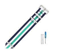 HASGTFM Ajuste for Daniel Ajuste for Wellington Ajuste for Tissot Ajuste for Rolex Water Ghost Ajuste for Citizen Ajuste for Seiko Correa de reloj de nailon elástico 18 20 22 mm((5) Green,18mm)