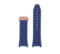HASGTFM Ajuste for Ferragamo F80 serie deportiva correa de reloj de acero fino correa de goma de silicona pulsera for hombres y mujeres pulsera cóncava de 26 mm(Color 07)