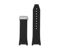 HASGTFM Ajuste for Ferragamo F80 serie deportiva correa de reloj de acero fino correa de goma de silicona pulsera for hombres y mujeres pulsera cóncava de 26 mm(Color 11)