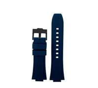 HASGTFM Ajuste for G-SHOCK Ajuste for Casio GW6900 DW5600 GW-B5600 GM-5600 Correa de silicona elevada impermeable DW-5600 pulsera suave for hombres 24-16 mm convexo(Blue-black buckle)
