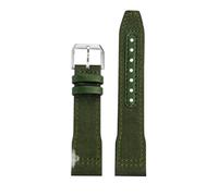 HASGTFM Ajuste for Longines Ajuste for Pioneer Ajuste for Comcast Correa de reloj deportiva L3.810 L3.820 742 Pilot Nylon Lona Parte inferior de cuero Correa de reloj for hombre 20 mm 21 mm 22 mm(Army