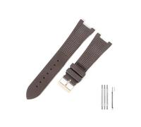 HASGTFM Ajuste for Patek Philippe 5711 5712G correa de reloj de silicona interfaz especial accesorios de correa de reloj 25mm macho(Brown-RS-K1)