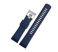 HASGTFM Ajuste for Seiko/Water Ghost SRPA21J1 SRPC25J1 SRP777J1 correa de goma flúor for reloj, anillo de Cola for hombre, pulsera for hombre de 22mm(Deep blue)