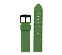 HASGTFM Ajuste for Tissot 1853 Ajuste for la pulsera de la serie Speed T116.617A Ajuste for la correa de reloj de nailon de cuero for hombres Speed Correa de reloj de lona 22MM(Green-black)