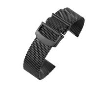 HASGTFM Ajuste universal for correa de reloj milanesa Correa de reloj de liberación rápida Correa de malla de acero inoxidable Correa de muñeca Ajuste for Seiko Ajuste for IWC Ajuste for Tissot Ajuste