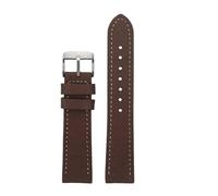 HASGTFM Apto for Breitling Correa de reloj de cuero de nailon Apto for Seawolf Blackbird Apto for Avenger Tudor Apto for Black Shield Canvas Watchband 20 22 mm 24 mm Pulsera de hombre(Brown-steel pin,