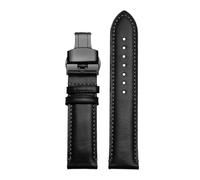 HASGTFM Apto for cuero Citizen Blue Angel Air Eagle for correa de reloj for hombre AT8020 JY8078 20 23mm(Black-Black-B1,22mm)