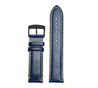 HASGTFM Apto for cuero Citizen Blue Angel Air Eagle for correa de reloj for hombre AT8020 JY8078 20 23mm(Blue-Black-K9,23mm)