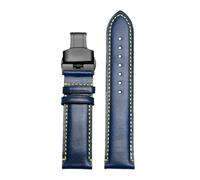 HASGTFM Apto for cuero Citizen Blue Angel Air Eagle for correa de reloj for hombre AT8020 JY8078 20 23mm(Blue-Black-B1,23mm)