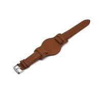HASGTFM Banda de correa de reloj de cuero 18mm 20 mm 22 mm Vintage Wheamband con estera Black Brown Coffee Muñeca Pulseras for los relojes de los hombres(Brown,20mm)