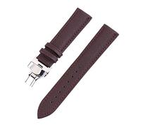 HASGTFM Banda de cuero Men Women Watch Band de 24 mm 22 mm 20 mm 18 mm 16 mm 14 mm 12 mm Muñeca for la muñeca Correa Bands Bands Pulsera(Brown,18mm)