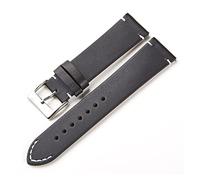 HASGTFM Banda de muñeca a prueba de agua de cuero 16mm 18 mm 20 mm 22mm 24mm reloj accesorio retro correa de cuero reloj de relojes(4,16mm)