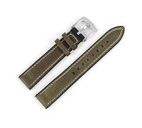 HASGTFM Banda de reloj de cuero 18 mm 20 mm 22 mm de diseño de rueda única suave silicona reloj de goma correa de reemplazo de hombres Cinturones de banda(Grn,18mm)