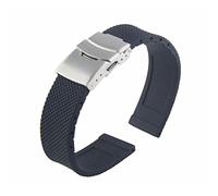 HASGTFM Banda de reloj de goma de silicona 20 mm 22 mm 24 mm correa de goma relojes de relojes Ajuste de reemplazo for Samsung Fit for Gear Fit for TimeX Fit for Seiko(22mm)