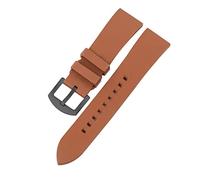 HASGTFM Banda de reloj de goma flúor 20 mm 22 mm 24 mm Deporte Correa de reloj a prueba de agua Negro Verde verde Pulsera de pulsera(Brown,24mm silver buckle)