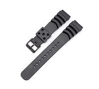 HASGTFM Banda de reloj de goma flúor de buceo 20 mm 22 mm 24 mm impermeable Pulsera deportiva Pulsera de muñeca Reloj Ajuste for Seiko Diver Scuba Fit for Casio(Black Black Buckle,22mm)