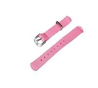 HASGTFM Banda de reloj de lona de tela Diversos colores y correa de diseño Hebilla de acero inoxidable(Rose)