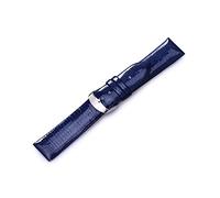 HASGTFM Banda de reloj negro de marrón correas de cuero Bandas de relojes 12 mm 14 mm 16 mm 18 mm 20 mm 22 mm Accesorios de reloj Banda de cinturón unisex(Blue,16mm)
