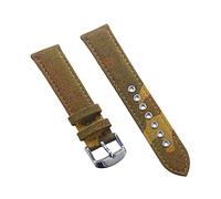 HASGTFM Bandas de reloj de lona marrón de camuflaje de 20 mm 22 mm de reloj de reloj militar impermeable(20mm)