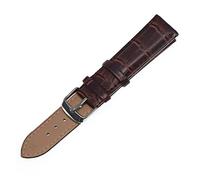 HASGTFM Bandas de relojes Black Strap Band Band de cuero Mujeres 12 mm 14 mm 16 mm 18 mm 20 mm 22 mm Reloj Correa de reloj Cinturón(Brown,20mm)