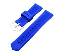 HASGTFM Buceo de goma Sport Boder Elasticidad de reemplazo de goma Reloj Correa de pulsera inteligente 18 mm 20 mm 22 mm de 24 mm 28 mm(Blue,20mm)