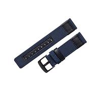 HASGTFM Canvas Nylon + cuero Reloj de cuero Ajuste for Jeep Diesel Fossil 20 mm 22mm 24mm Men Reloj Correa de reloj Relojamiento rápido Correa de muñeca Cinturón(Blue,20mm)