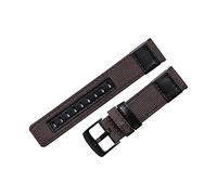 HASGTFM Canvas Nylon + cuero Reloj de cuero Ajuste for Jeep Diesel Fossil 20 mm 22mm 24mm Men Reloj Correa de reloj Relojamiento rápido Correa de muñeca Cinturón(Brown,24mm)