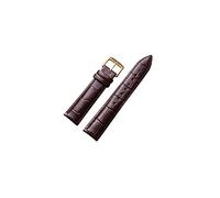 HASGTFM Cintas de relojes de cuero 12/14 / 16/17 / 18/19/20/22 / 24mm Watch Steel Pin Hebilla Banda Banda Correa Pulsera de cinturón de muñeca(Black Green,13mm)