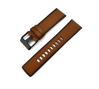 HASGTFM Cinturón de reloj de reloj retro plano de cuero de 24 mm Dz4343 dz4383 Pulseras de la correa de la correa del reloj de moda del viejo estilo MAN + HERRAMIENTAS AJUSTE for DZ(Retro brown black,