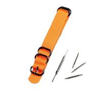 HASGTFM Conector de accesorios for reloj, correa de nailon apta for Casio Fit for G-SHOCK GA100 GA400DW5600M5610DW6900 BABY-G BA110 120, correa de resina for reloj(Orange-01,16mm)
