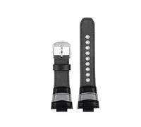 HASGTFM Convexo 14MM 16MM verde militar apto for CASIO GST-B400 GST-B200 GA2100 correa de reloj de lona correa de nailon pulsera impermeable transpirable(Dark gray-steel,16mm for GA2100)
