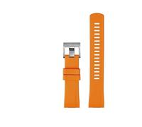 HASGTFM Correa Apta Fit For SEIKO Fit For PROSPEX SRPA21J1 SRPE99K1 SRP777J SRPC91J1/25J1 Correa De Reloj De Goma Curvada For Hombre De 22mm(A Orange silver)