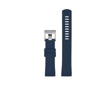 HASGTFM Correa Apta Fit For SEIKO Fit For PROSPEX SRPA21J1 SRPE99K1 SRP777J SRPC91J1/25J1 Correa De Reloj De Goma Curvada For Hombre De 22mm(A Blue silver)